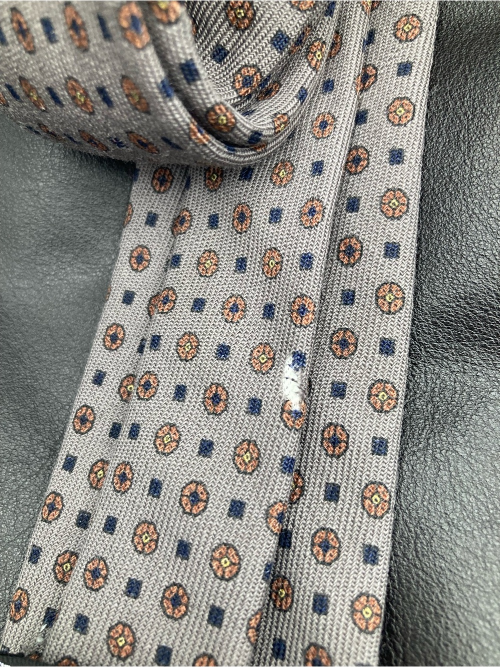 PACO RABANNE Wool Grey Vintage Tie - Picture 4 of 5